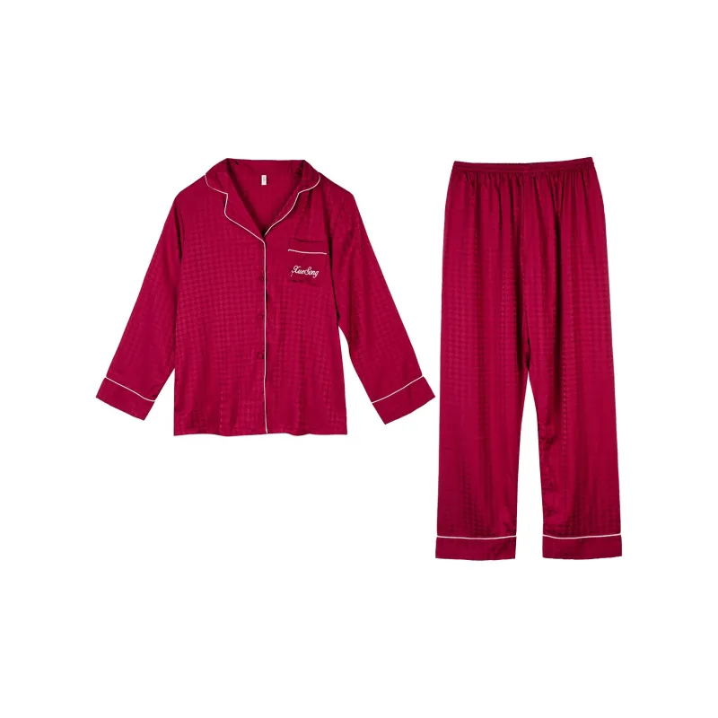 Flowers In Water Pajama Set Men's-7