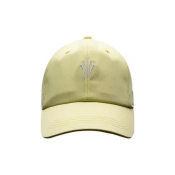 Anta Cotton, Polyester Baseball Caps Unisex Beige Satin Yellow