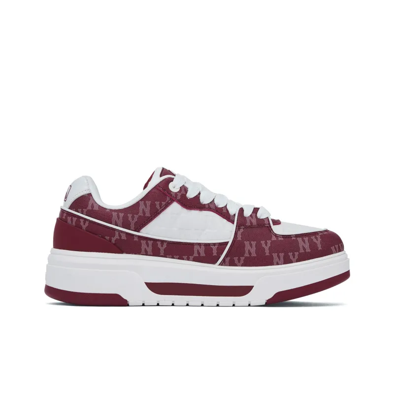 MLB Chunky Liner Anti Slip And Wear Resistant Support Athletic Shoes Unisex Deep Red-1