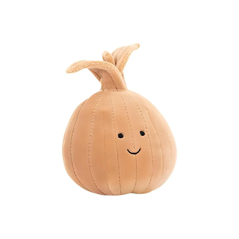 JELLYCAT Gourmet Collection Vegetable, Lively Onion Dolls Plush Doll 9cm Height-0