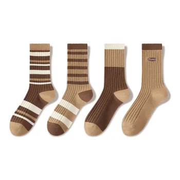 JIAZINI Mid-Calf Socks Women's 4 Pack