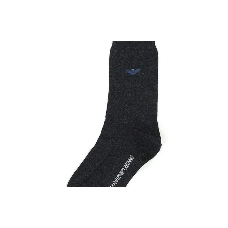EMPORIO ARMANI Knee High Socks Women's 1 Pack Blue-4