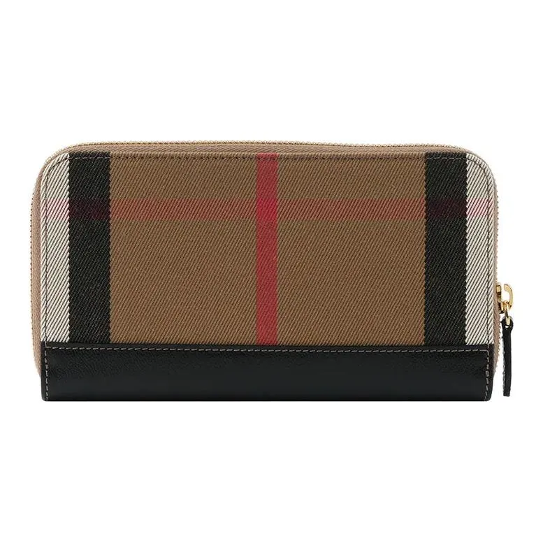 Burberry Cotton With Polyamide Wallet Women's Brown-2