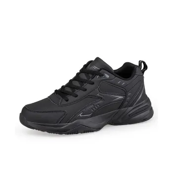 TONYBEAR Anti-Slip And Wear-Resistant Water-Resistant Low-Top Black Monkey Casual Running Shoes Plus Size Men's Black
