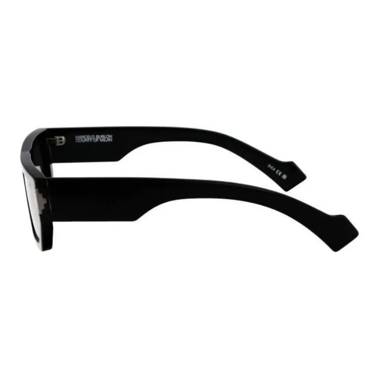 MARCELO BURLON COUNTY OF MILAN Acetate Irregular Shape Sunglasses Men's Black-2