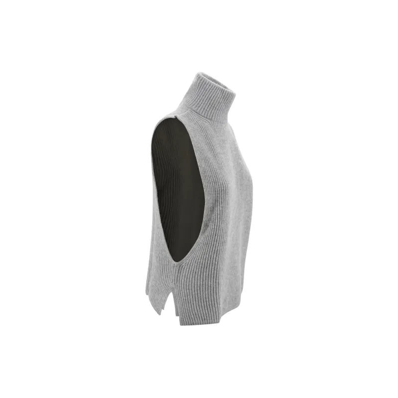 MaxMara Studio High Neck Sleeveless Vest-2