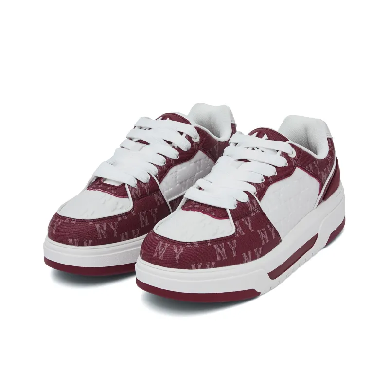 MLB Chunky Liner Anti Slip And Wear Resistant Support Athletic Shoes Unisex Deep Red-2
