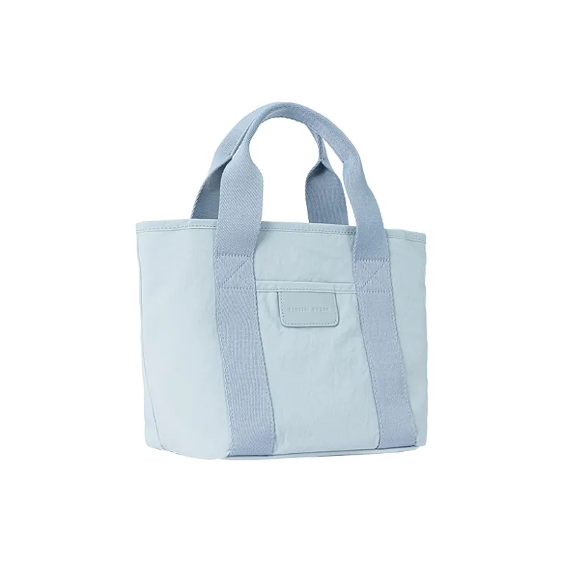 VANESSA HOGAN Fabric Tote Bag Shopping Bag Handbag Women's Black/Ecru/Light Blue/Yellow-5
