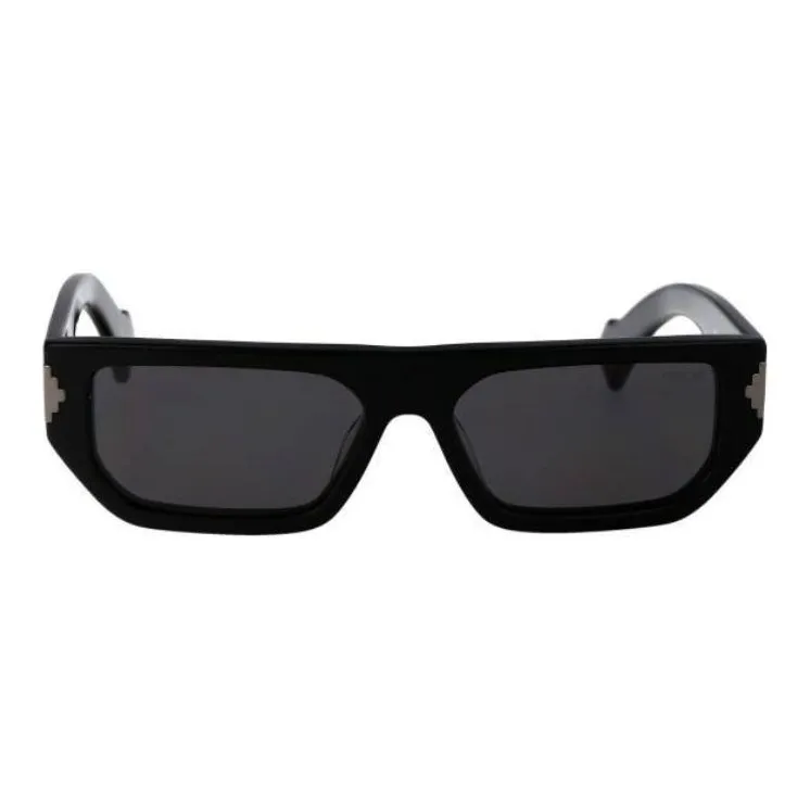 MARCELO BURLON COUNTY OF MILAN Acetate Irregular Shape Sunglasses Men's Black-1
