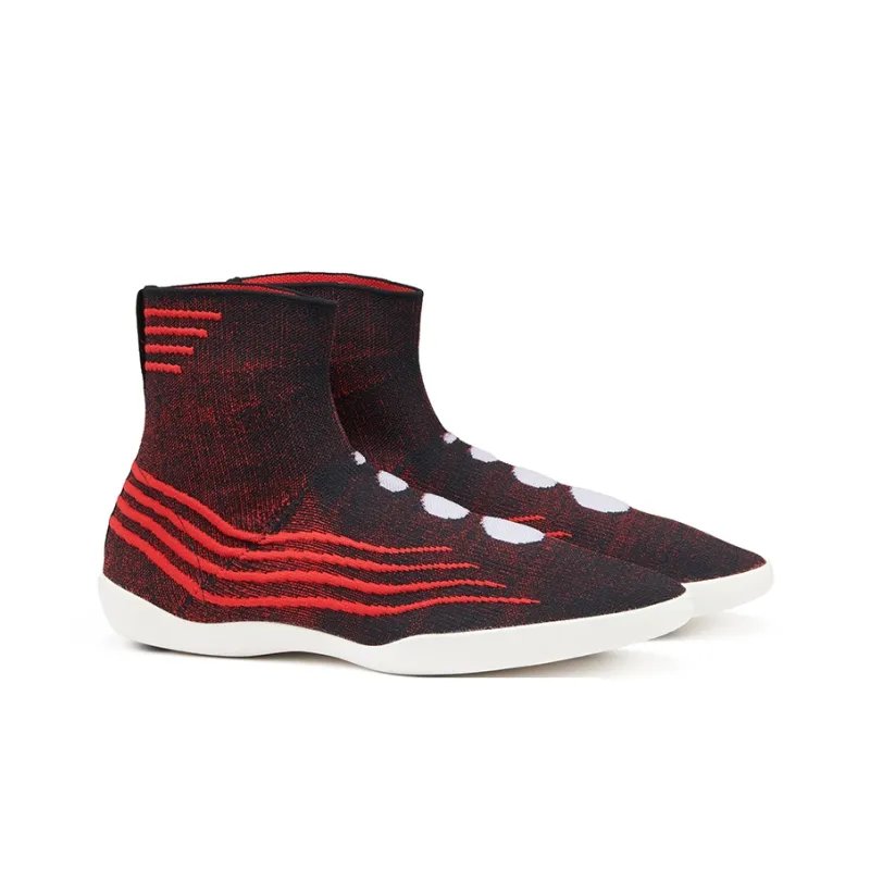 EQLZ EQUALIZER Cushioning Anti Slip And Wear Resistant High Top Casual Shoes Unisex Lava Black-1