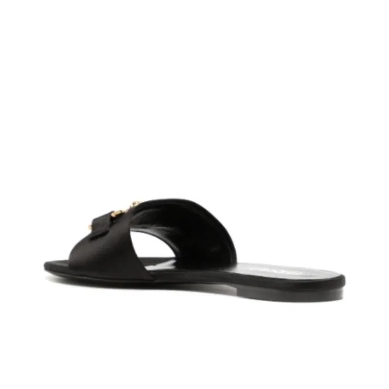 VERSACE Medusa '95 Satin Flat Sandals-3