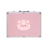 40# Pink+Aluminum Case+Piggy Luck Pocket Pad