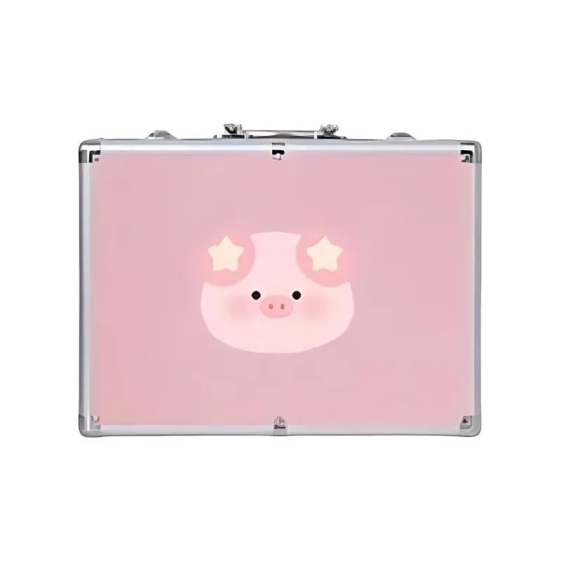 Imono Hand Crafted Mahjong Tiles Set With Cute Pink Piglet Design 40/42/44 Sizes Cartoon Style Board Games-0