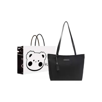 NX DOUGHNUT Fabric Shoulder Bag Regular Women's Black/Khaki