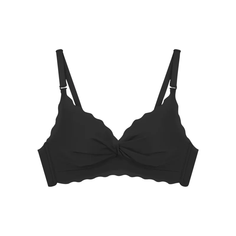Flowers In Water Bra Women's Black-2