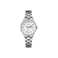 Silver Case White Dial Steel Band