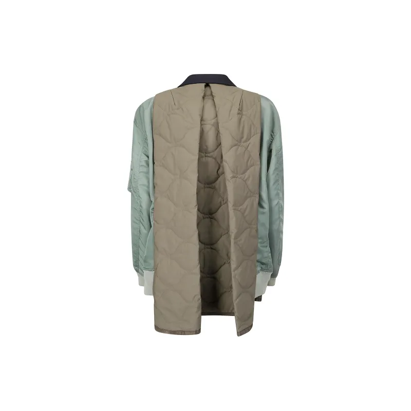 Sacai Nylon Twill Blouson 'Dark Navy/Beige/Khaki'-1