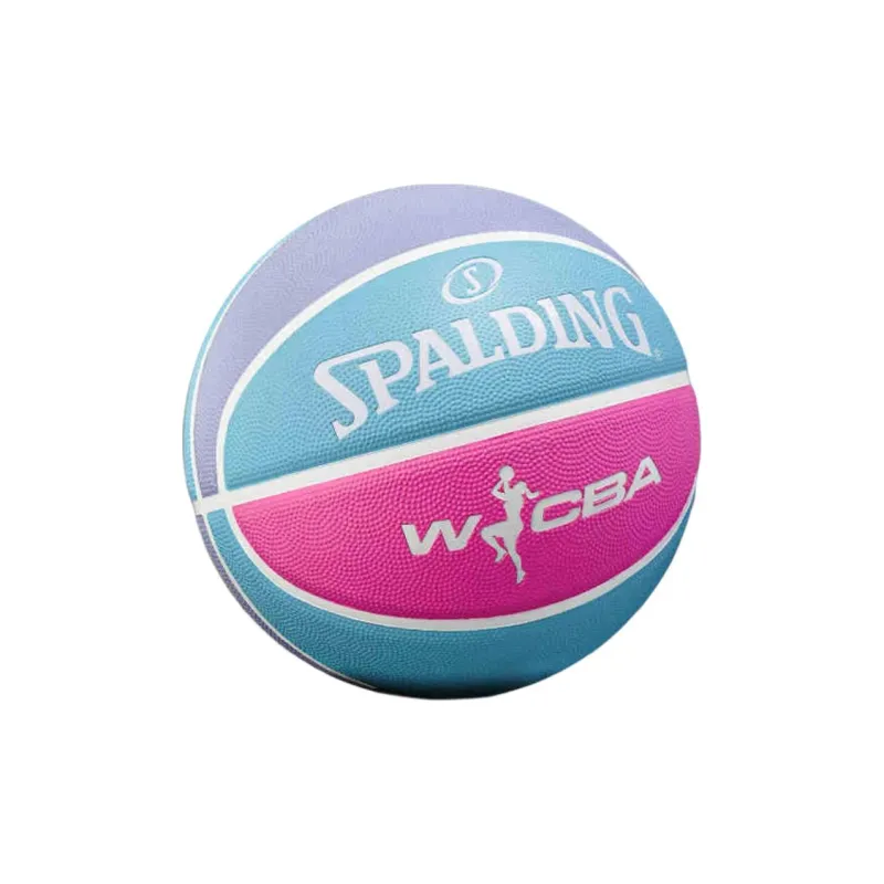 SPALDING WCBA League Series Rubber Basketball Purple/Blue/Pink Size 5 Competition Training Kids'-1