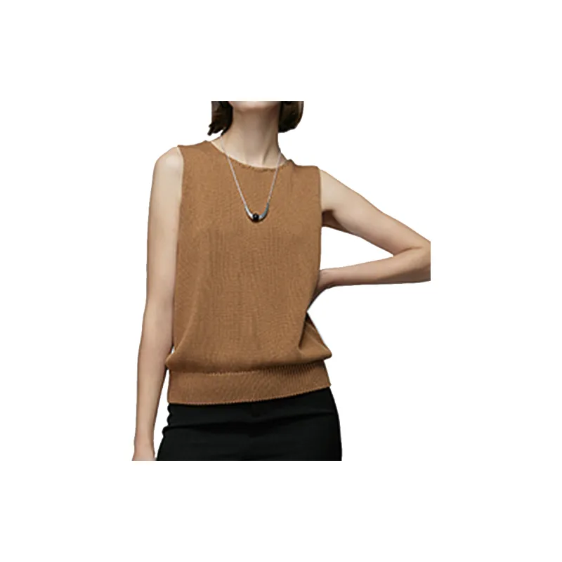 MOSIIMORII Tank Top Women's Camel-1