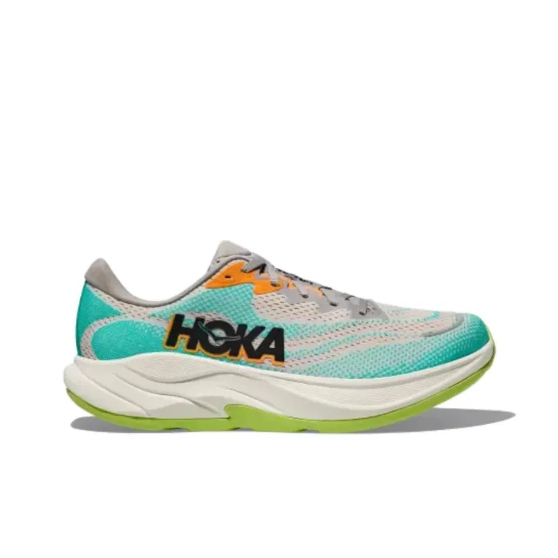 HOKA ONE ONE RINCON 4 Anti-Slip Wear-Resistant Low-Top Running Shoes Men's Gray Green-1