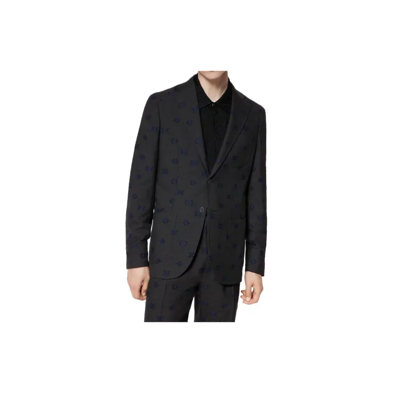 LOUIS VUITTON Single Breasted Wool Blend Napolitana Jacket-4