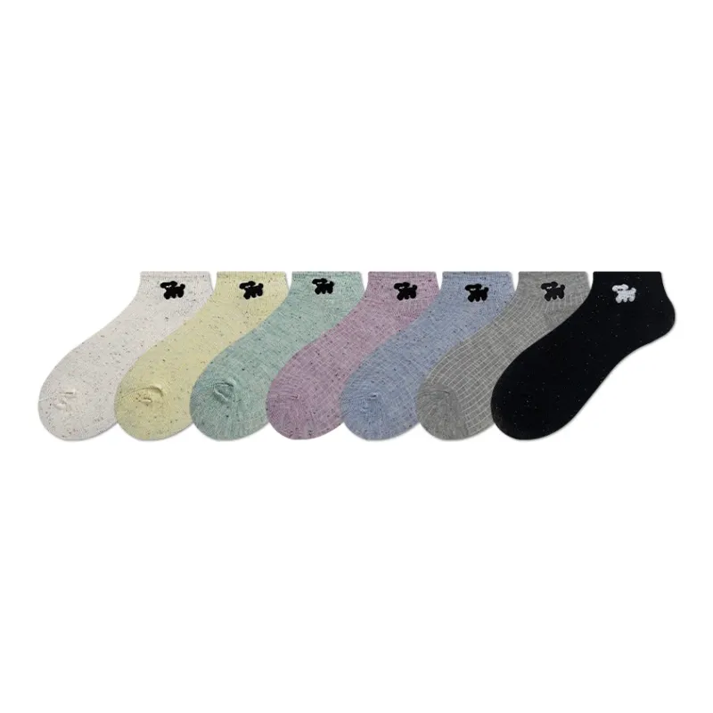 COTTON CHEESE Mid-Calf Socks Women's 5 Pack-7