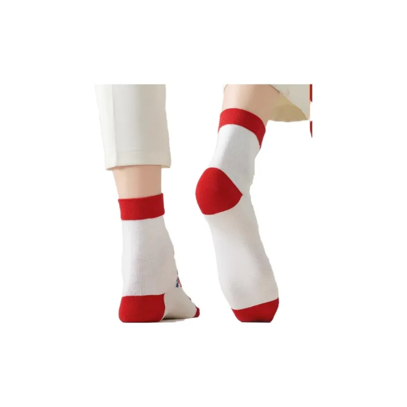 MIIOW Mid Calf Socks Women's 5 Pack-4