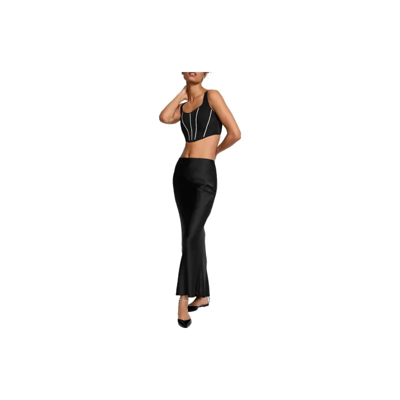 Victoria's Secret Casual Long Skirt Women's Black-1