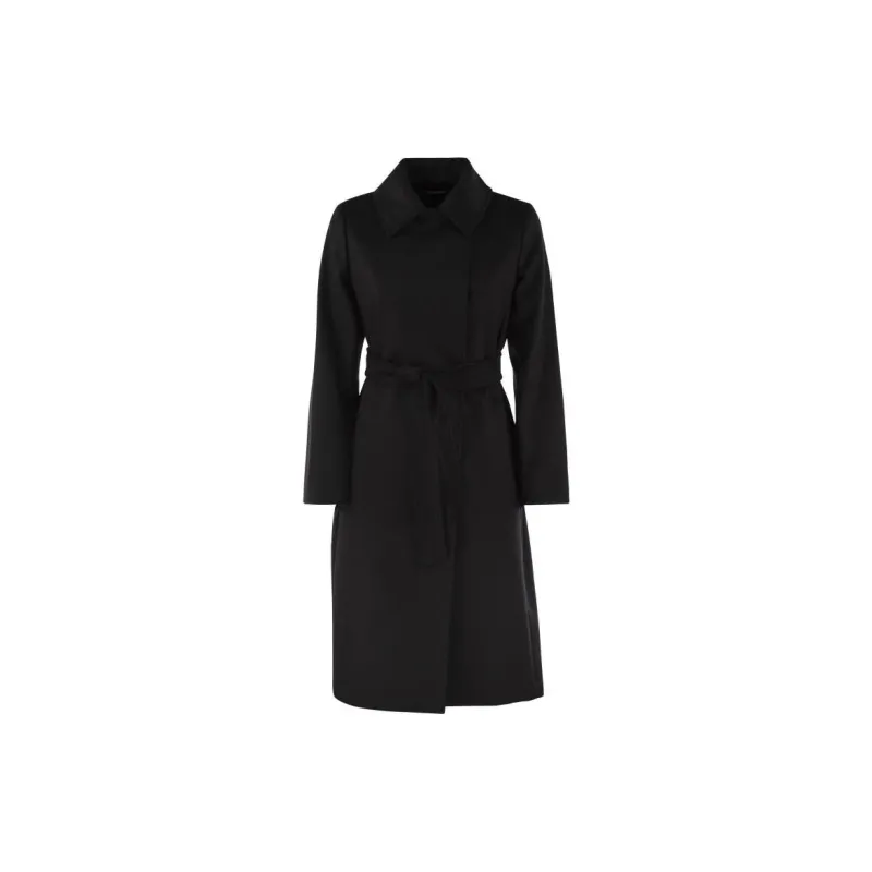 MaxMara Studio Trench Coat Women's Black-6