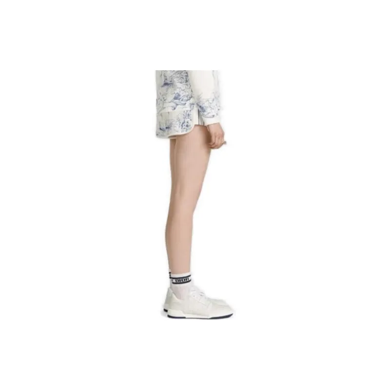 DIOR SS23 Mid Calf Socks Women's 1 Pack White-2