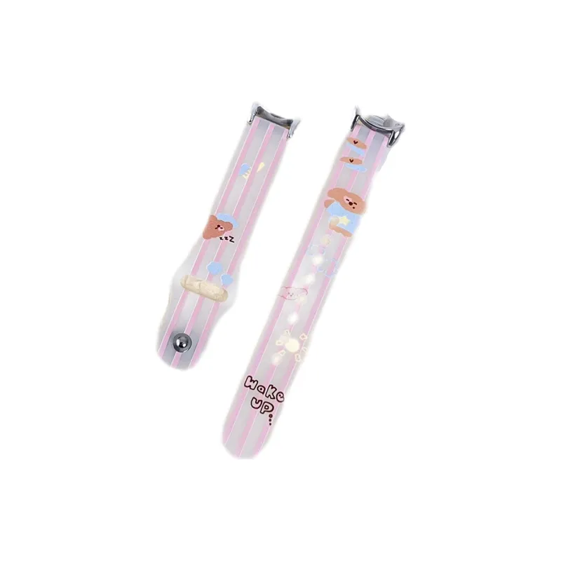 CHENSONG Watch Bands Semi Transparent Print Creative Silicone Instagram Style Unisex-6