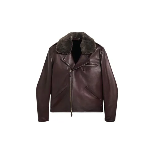 BERLUTI Leather Jackets Men Brown