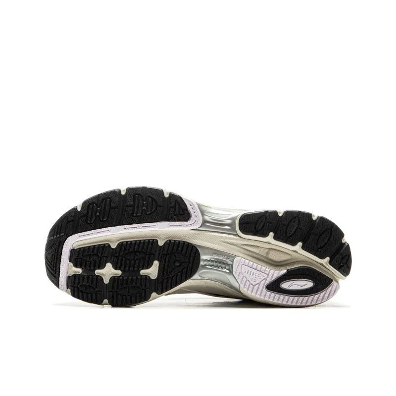 LiNing Shake 2.0 Anti Slip Wear Resistant Low Top Casual Running Shoes Women's Beige Black-5