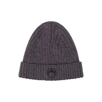 Marine Serre Crescent Moon Embroidered Ribbed Beanie
