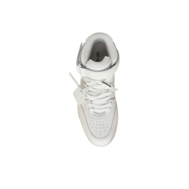 OFF-WHITE Out Of Office Mid Top White Women's-4