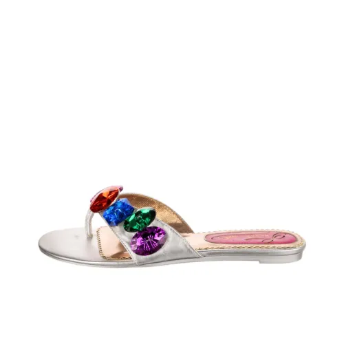 IRREGULAR CHOICE 쪼리 슬리퍼 아르젠트 여성