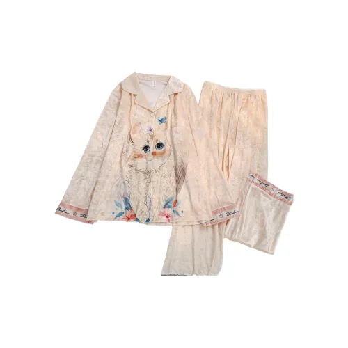 Ta Yan Winter Pajama Set Women's Apricot