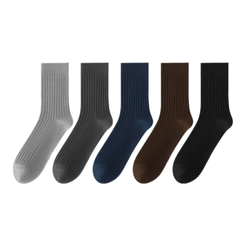 SHIWAJI Mid Calf Socks Men's 5 Pack-14