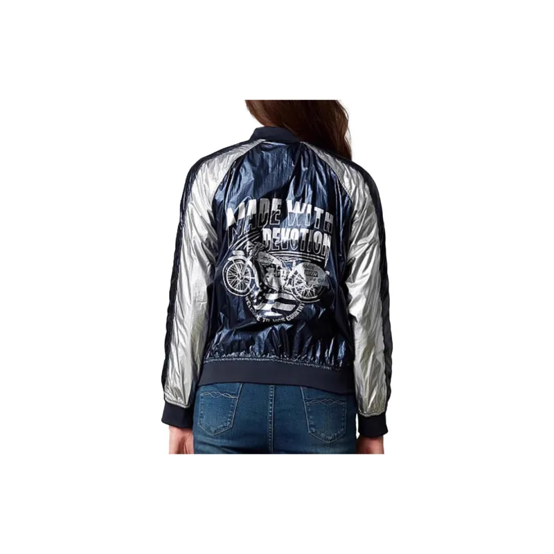 MCS Baseball Jacket Unisex Navy Blue-1