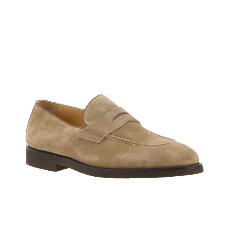 Brunello Cucinelli Almond Toe Slip On Loafers-2