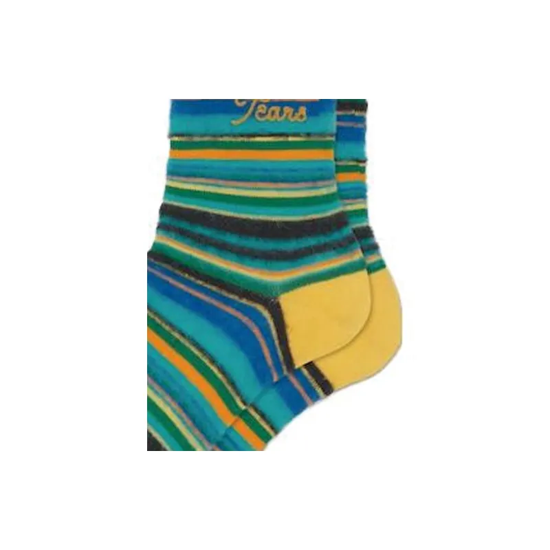 DIOR X Denim Tears Socks 'Blue/Yellow'-4