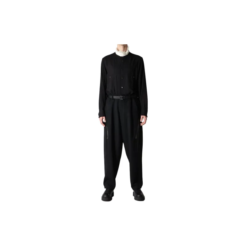 Yohji Yamamoto FW24 Casual Pants Men's Black-4