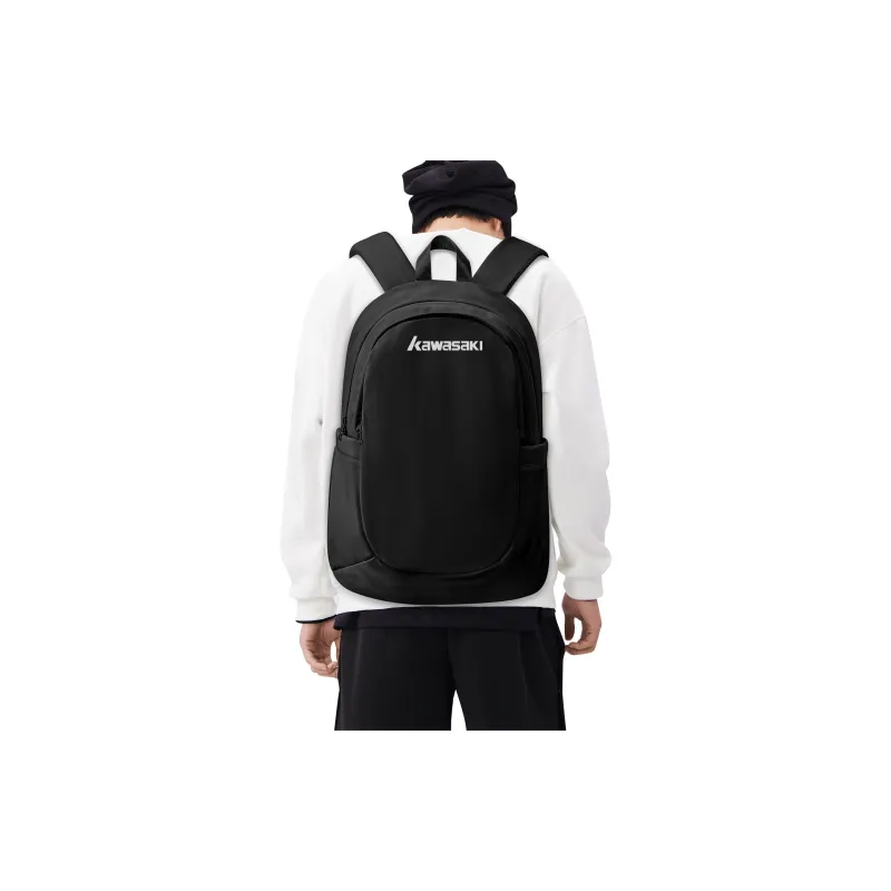Kawasaki Nylon Fitness Backpack Unisex Light Blue/Black/Ecru-11