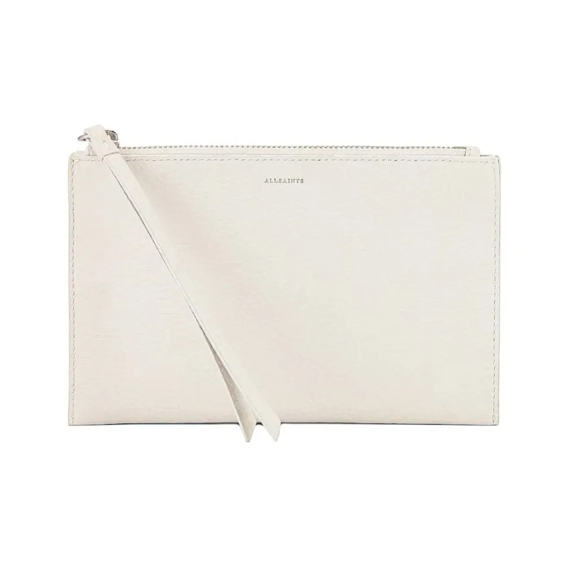 ALLSAINTS Eggstone Grain Leather Crossbody Bag Shoulder Bag Women's Warm White-1