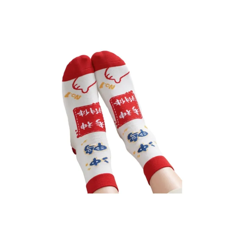 MIIOW Mid Calf Socks Women's 5 Pack-2