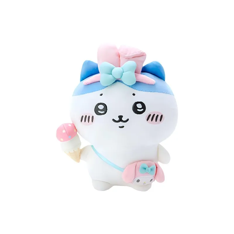 Sanrio My Melody Chiikawa Sanrio My Melody Chiikawa Collaboration Collection Dolls Plush Doll 23cm Height-0