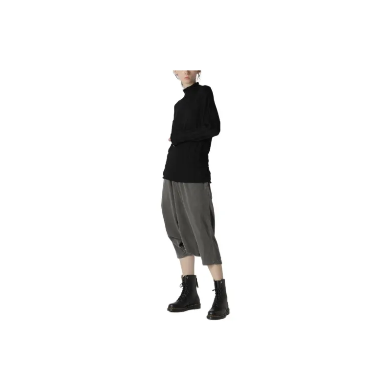 Yohji Yamamoto Casual Pants Unisex Gray-3
