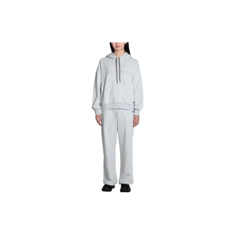 Converse SWEAT HOODIE Sweatshirt Women's Light Heather Gray-5