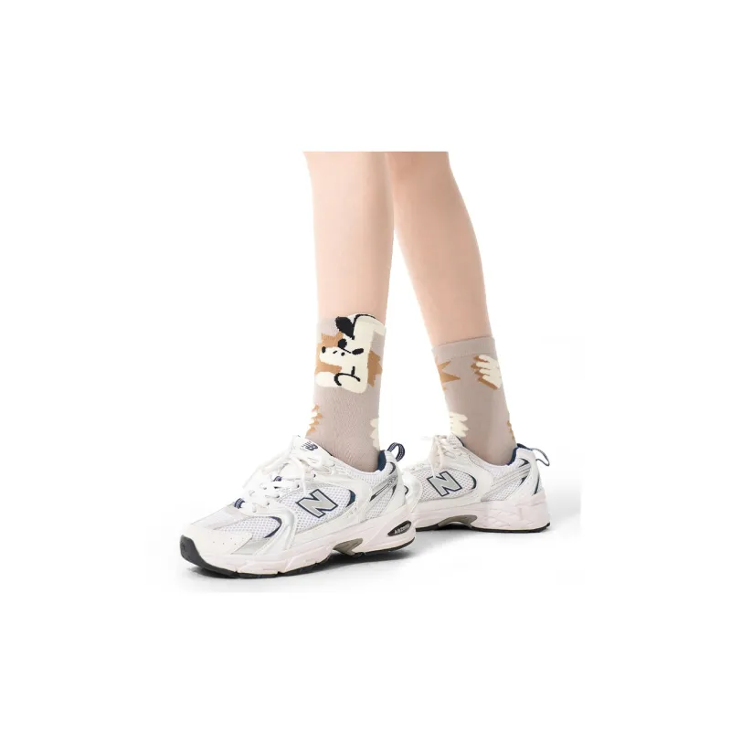 Primeet Mid Calf Socks Women's 5 Pack-19