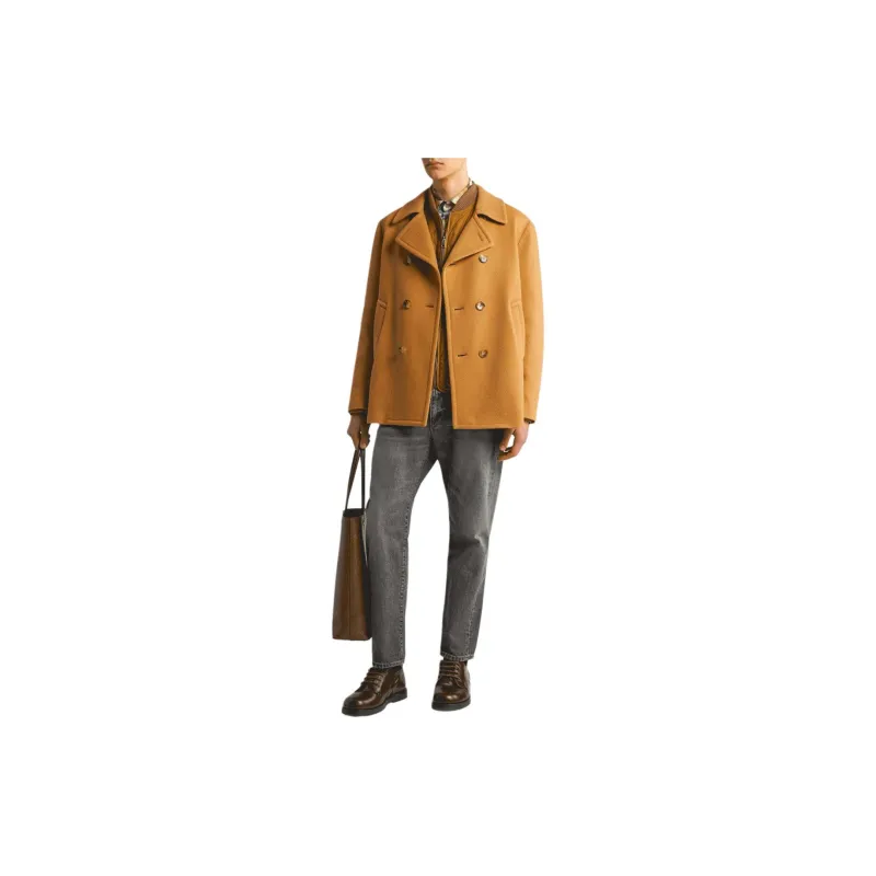 ETRO Twill Pea Coat-2